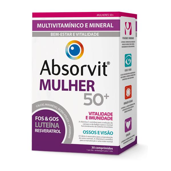 Absorvit Mulher 50+ 30 comp