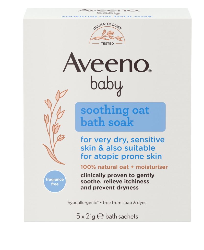 Aveeno Baby Pó Banho Aveia Suave 5 uni